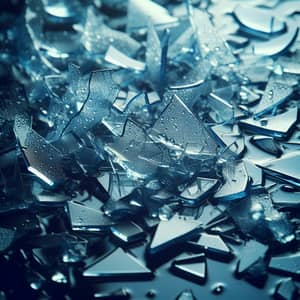 Shattered Water Glass Background