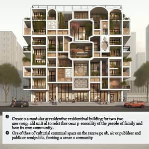 Modular Residential Building for Students and Families | Unique User-Expressed Units