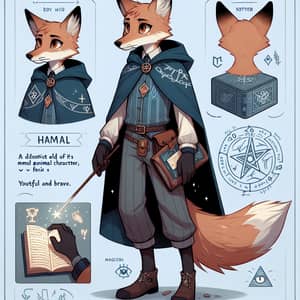 Fox Wizard: Young & Brave Student of Wizard Academy