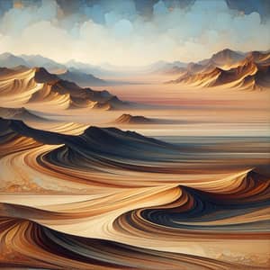 Timeless Desert Landscape Art: Tranquility in Nature's Realities