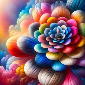 Vibrant Multicolored Flower Blooming
