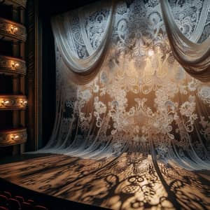 Ethereal Lace Adorning Theatre Stage