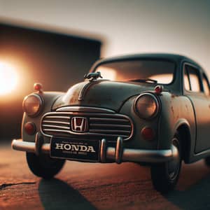 Vintage Honda Car | Classic Model on Concrete Road