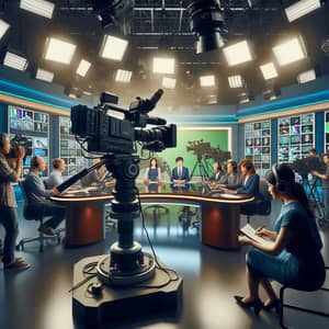 Professional Studio Newsroom: Behind the Scenes Buzz