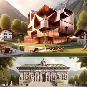 Angular Copper-Clad Apartment Building & Museum of Literature in Trentino, Italy