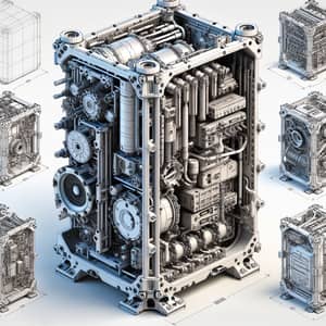SolidWorks Rig System Case 3D Model Design