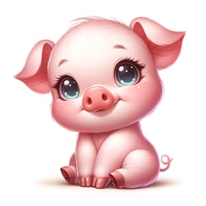 Charming and Adorable Piglet | Cute Little Pink Creature