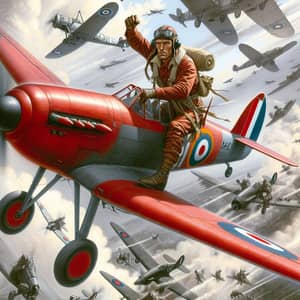 Baron Red: WWI Fighter Pilot in Aerial Battle