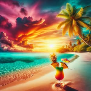 Tropical Beach Paradise | Vibrant Nature Colors