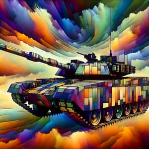 Abstract Tank Art | Geometric Shapes & Vibrant Colors