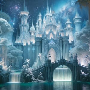 Enchanted Castle Fantasy Realm | Mystical Moonstone Walls & Enchanted Forest