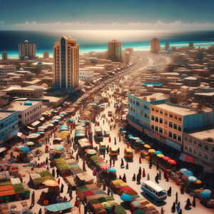 Panoramic View of Mogadishu, Somalia | Sunny Day City Life