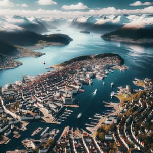 Aerial View of Bergen, Norway | Stunning Scenery & Colorful Architecture