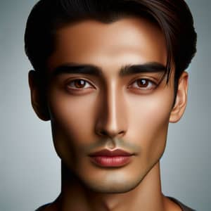 Stunning South Asian Man with Tranquil Gaze | Sophisticated Appeal