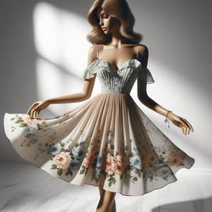 Elegant Floral Print Summer Dress | Online Shopping