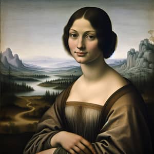 European Renaissance Woman Portrait on Poplar Wood Panel