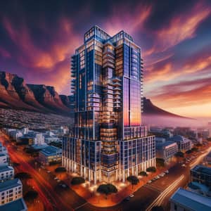 Impressive Highrise Building in Cape Town | Sunset Glow & Table Mountain View