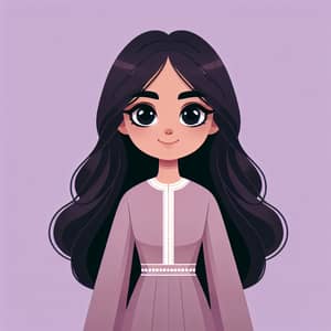 Arabian Girl in Traditional Dress | Cultural Illustration