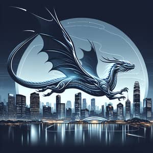 Modern Sky Dragon Logo Design | Urban Majesty