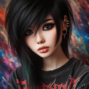 Beautiful Asian Emo Girl: Unique Style & Vibe