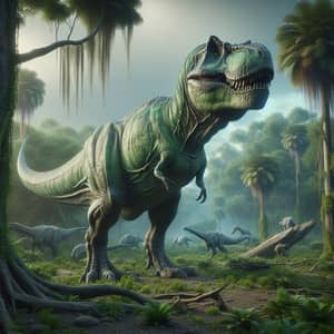 Mighty T-Rex in Prehistoric Serenity