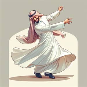Traditional Saudi Arabian Dance | Cultural Thobe Performance