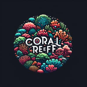 Stunning Coral Reef Logo Design | Vibrant & Minimalistic Typography