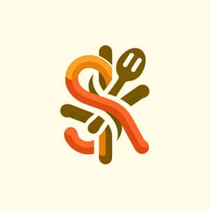 Unique SK Logo for Food Service Business
