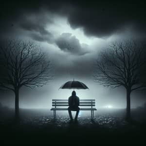 Artistic Visual Interpretation of Depression - Symbolism of Solitude and Hope