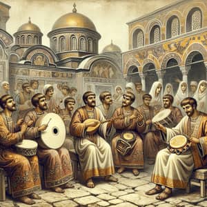 Byzantine Music in Ancient Setting - Traditional Instruments & Costumes