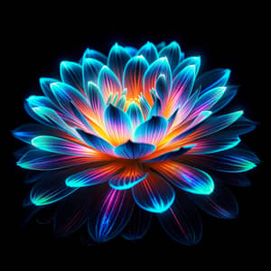 Radiant Glow in the Dark Flower - Mesmerising Neon Petals