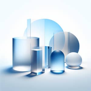 Minimalist Blue & White Glassmorphism Design