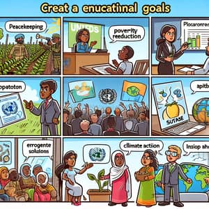 Educational Comic Strip on United Nations Goals