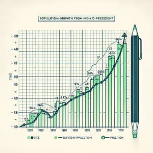 Population Growth in India: 1950 to Present - Statistical Line Graph