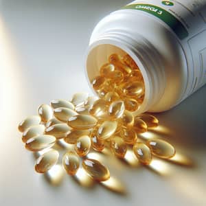Premium Omega 3 Pills for Health - Gelatin-based Dietary Supplement