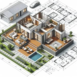 Contemporary House Plan Design for 448 Sqm Lot - Spacious Living Spaces & Modern Features