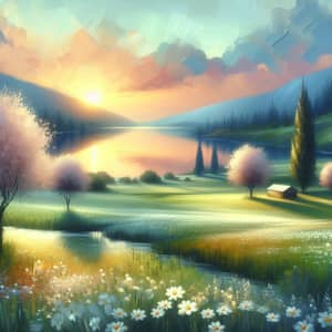 Tranquil Mindscapes: Serene Landscape Paintings for Calmness