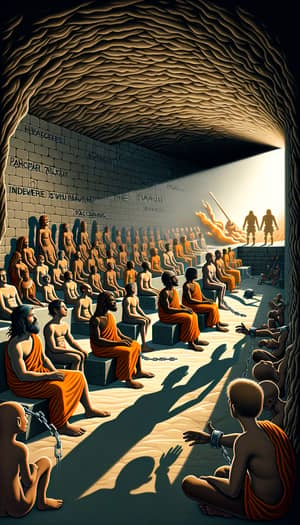 Sci-Fi Animated Depiction of Plato's Allegory of the Cave