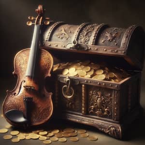Ancient Violin and Treasure Chest: History and Mystery