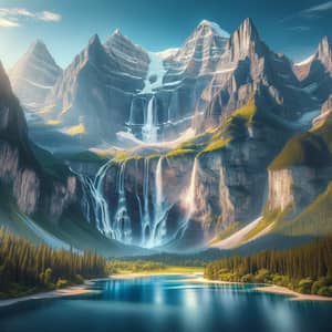 Stunning Mountain Pictures with Waterfalls