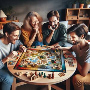 Dutch People Engaged in Fun Board Game Session