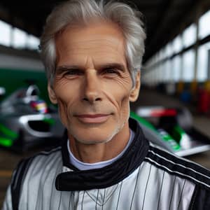 Retired Professional Race Car Driver in Racing Suit | Brazilian Descent