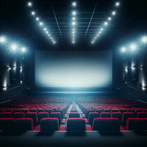 Empty Movie Theater Atmosphere | Plush Seats | Dim Lighting