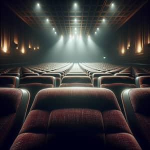 Immersive Cinematic Experience: Empty Movie Theater Seats