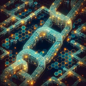 Endless Blockchain Network: Interlocking Hexagonal Designs