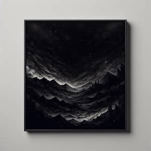 Rich Black Canvas - Pure Depth of Black Artwork