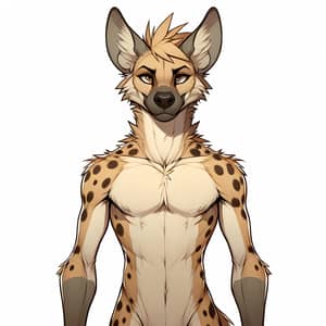 Male Slender Jackal/Hyena Furry Character
