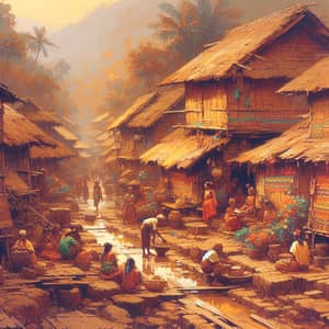 Traditional Village in Pre-Colonial Philippines: Capturing Ancient Filipino Culture
