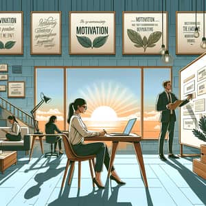 Inspirational Workspace for Productivity | Motivation Scene