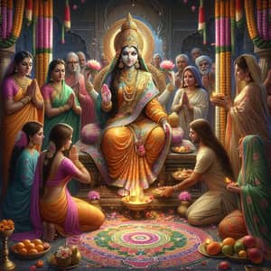 Saraswati Puja: Traditional Hindu Ceremony with Goddess of Wisdom